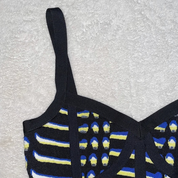 BEBE Corset Zip-Up Crop Top Tank - Picture 2 of 5